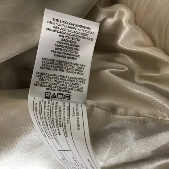 Express Cream Faux Fur Jacket - Picture 7 of 11